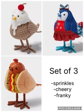 Featherly Friends set of 3 - summer 2025